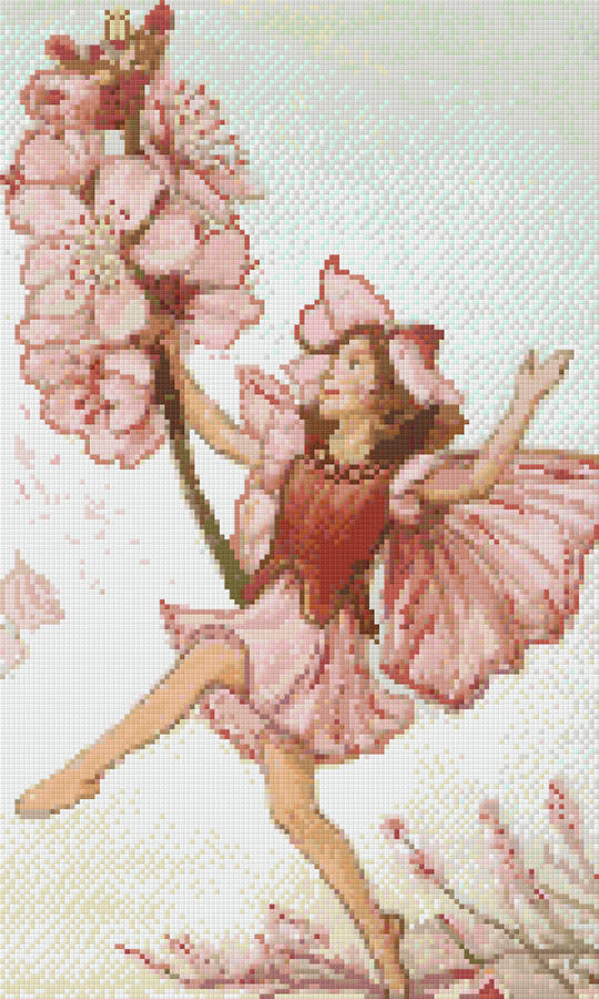 Almond Bean Fairy Twelve [12] Baseplate PixelHobby Mini-mosaic Art Kit